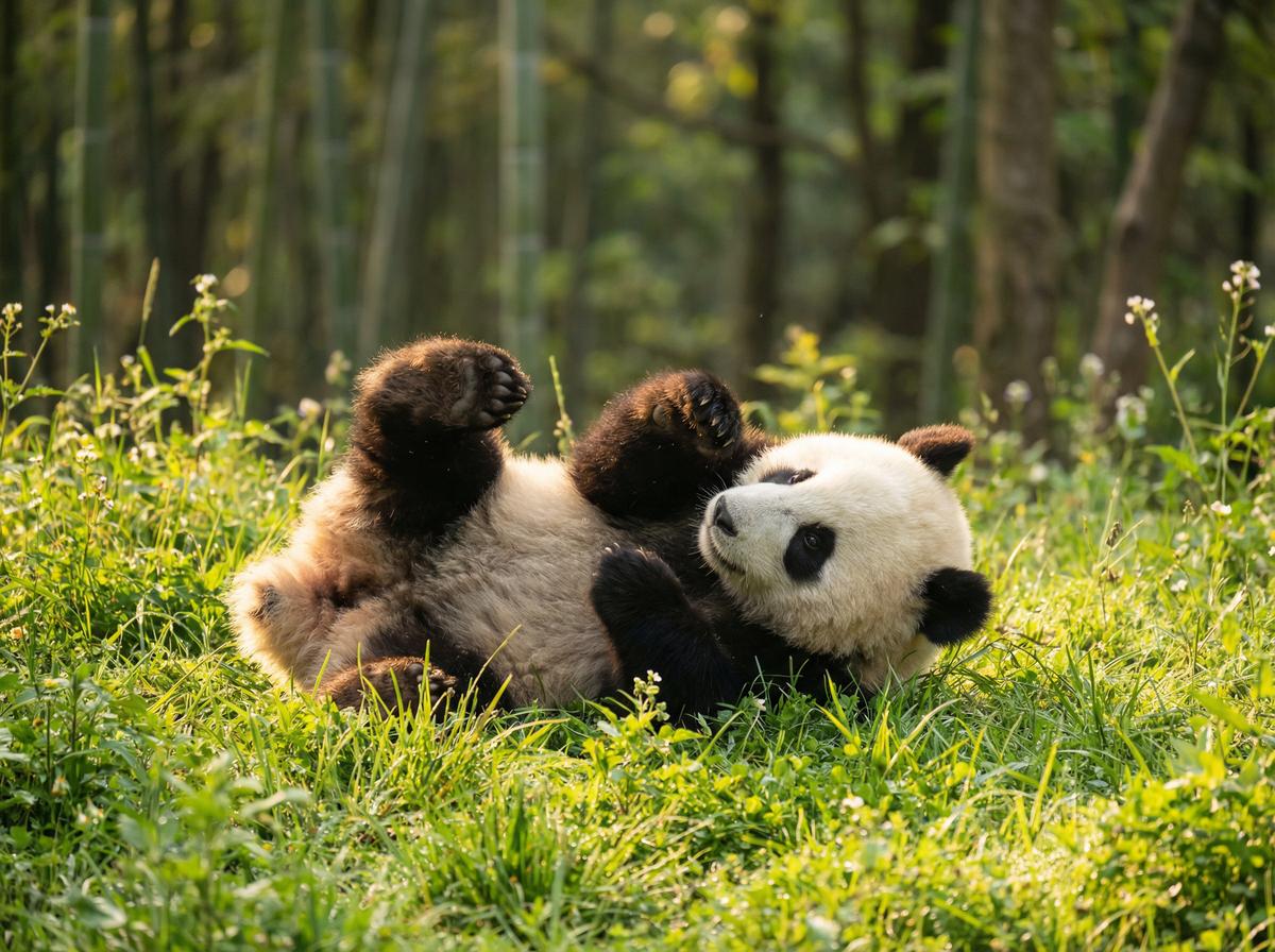 精神小妹熊猫短视频